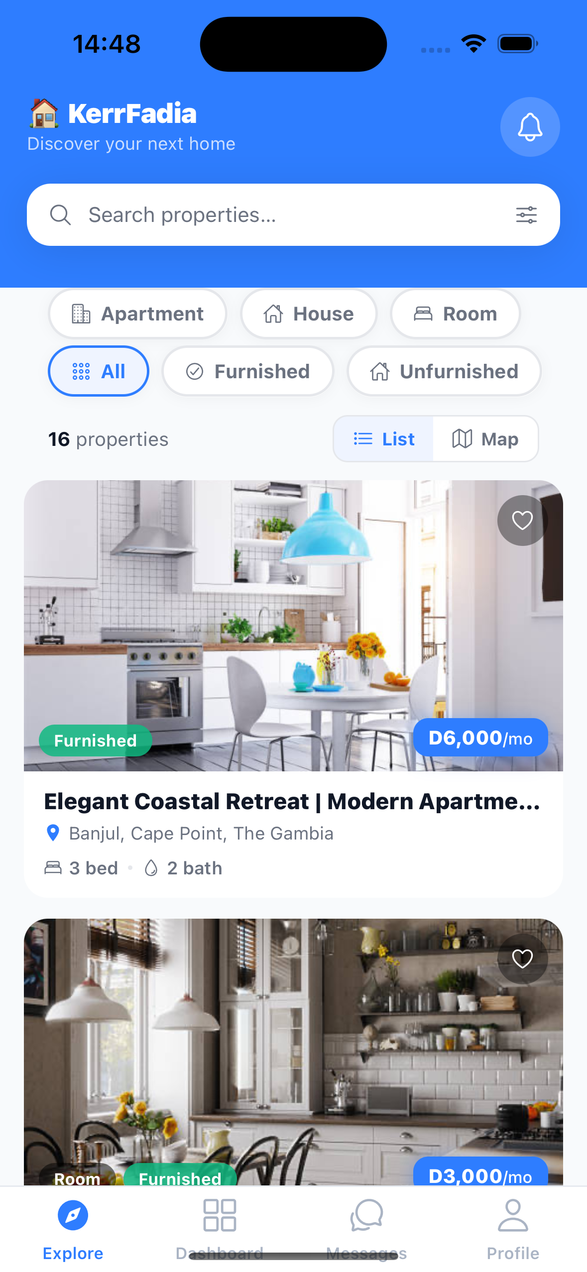 KerrFadia mobile app — Browse
